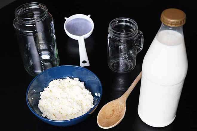 How to make milk kefir ingredients to use