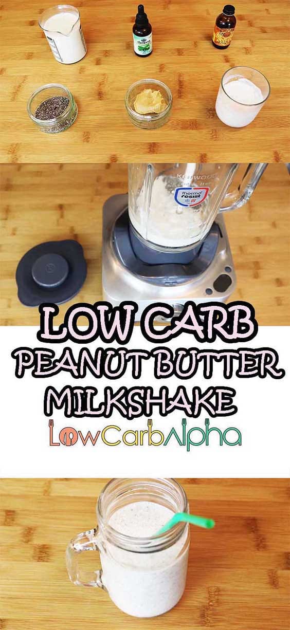Low Carb Keto Peanut Butter Milkshake