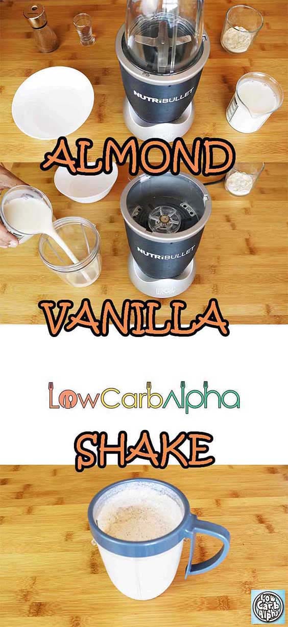 Low Carb High Fat Almond Vanilla Protein Shake Recipe