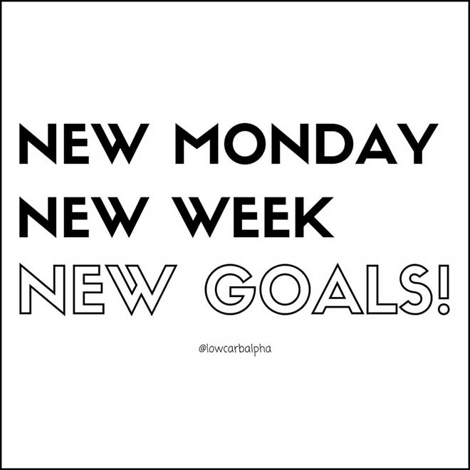 New monday new week new goals quote