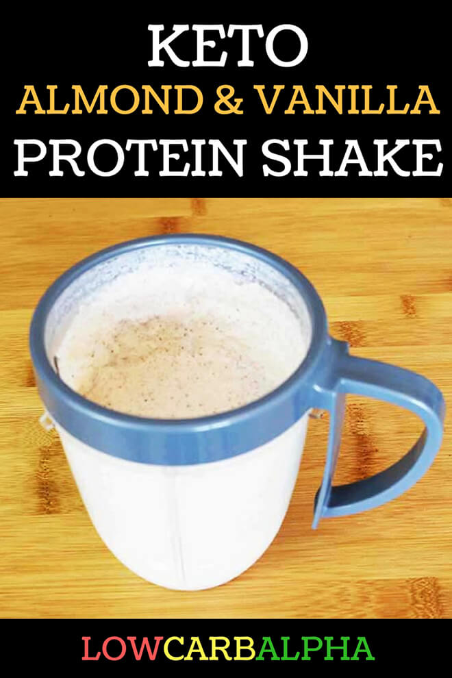 Low Carb High Fat Almond Vanilla Protein Shake