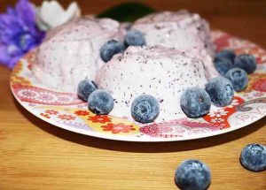 Low Carb Keto Blueberry Ice Cream