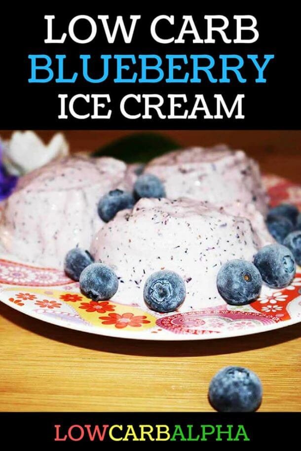 Keto Blueberry Ice Cream Easy GlutenFree, SugarFree Low Carb Treat