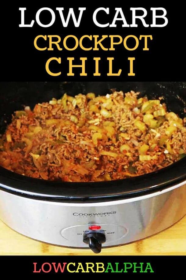 Low Carb Crockpot Chili | Easy Gluten-Free Ground Beef Keto Recipe