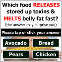 Food which releases stored up toxins & melts belly fat fast