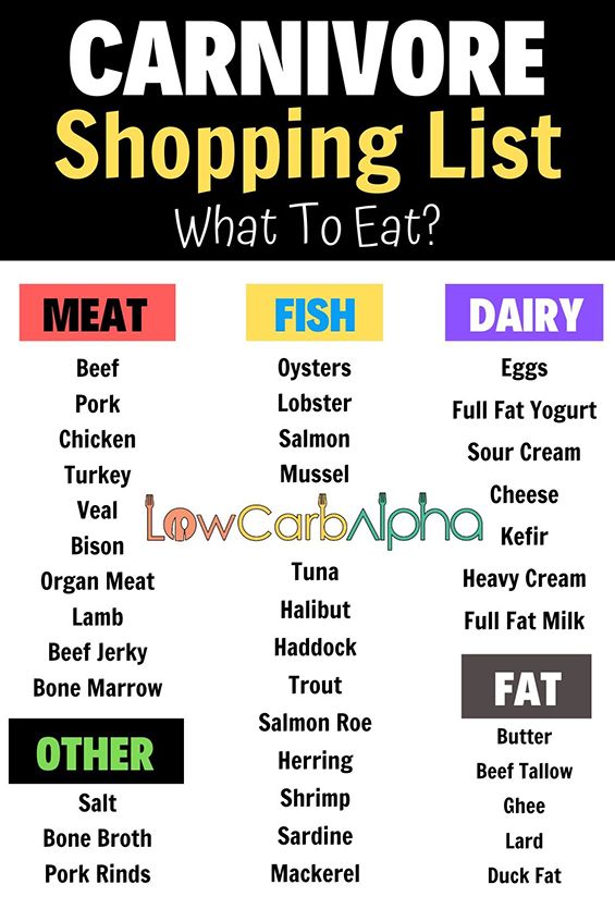 What to eat on a low carb carnivore diet