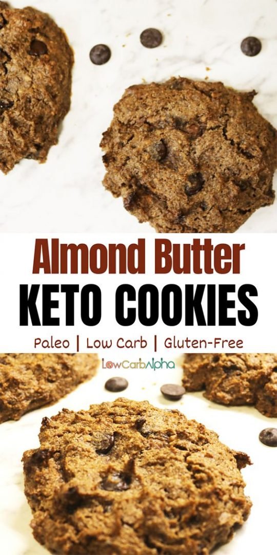 Almond Butter Keto Cookies 4 Ingredient GlutenFree Low Carb Recipe