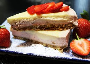 No Bake Paleo Strawberry Cheesecake Gluten Free and Dairy Free