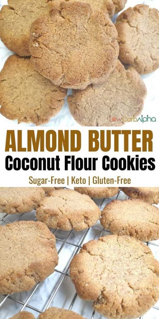 Almond Butter Coconut Flour Keto Cookies GlutenFree & DairyFree